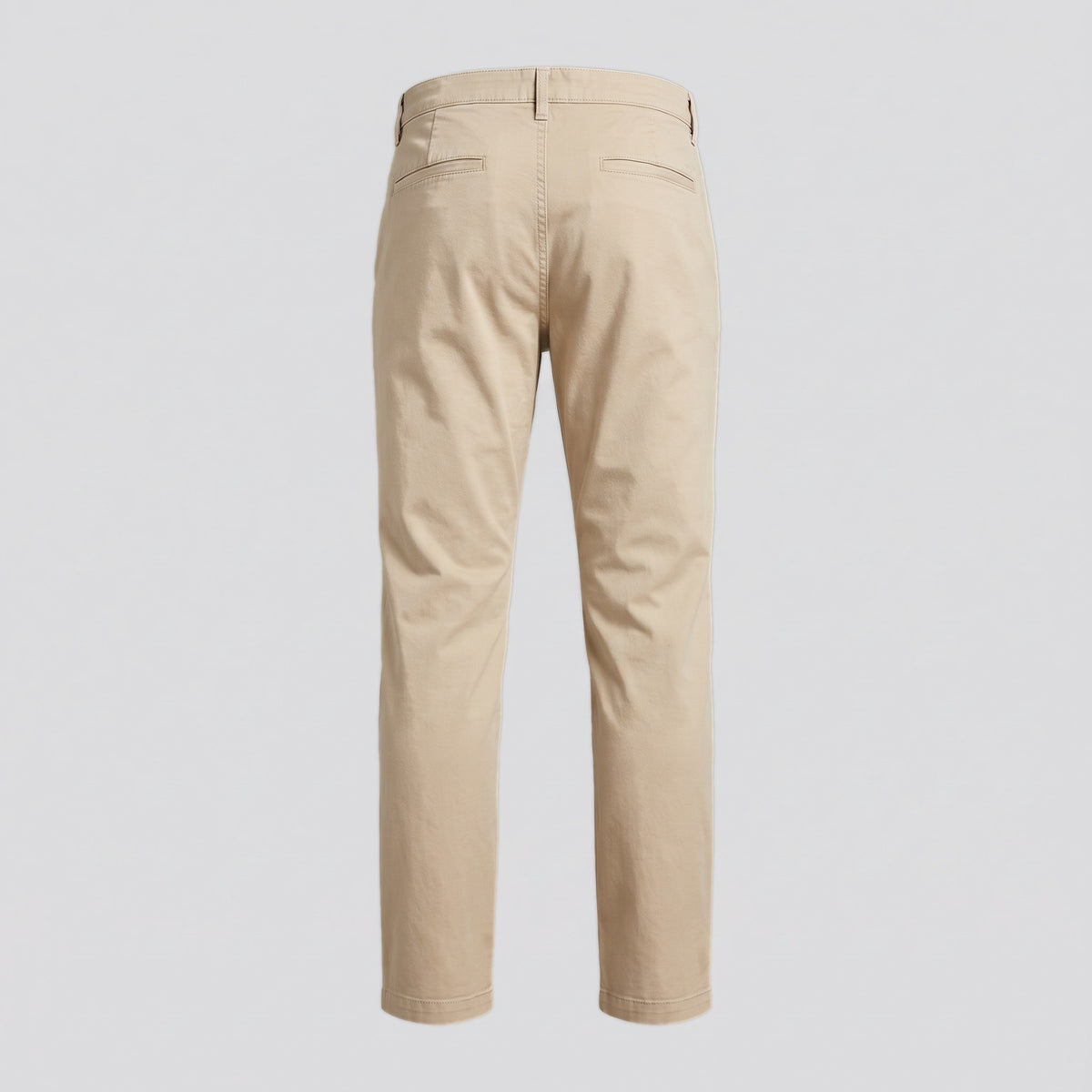 Chino coupe droite, sable, vue de dos — HARLOW & PINE